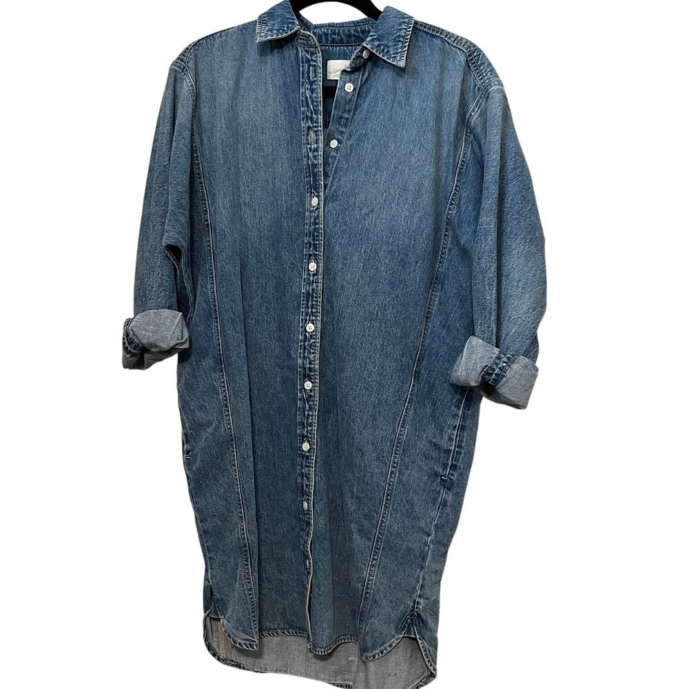 Universal Thread Women's Long Sleeve Denim Mini Shirtdress - Size XS - NWT